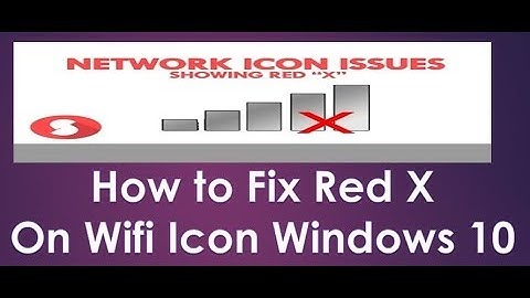 how to fix red cross on network icon windows 10