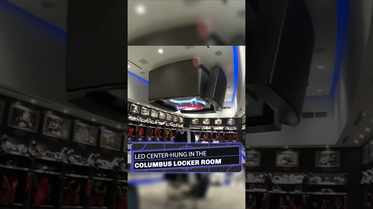 LED CENTER-HUNG IN THE COLUMBUS LOCKER ROOM