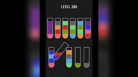 Water sort puzzle level 280
