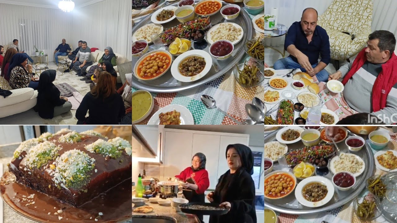  BUGÜN MEDİNEMİN EVİNDE 4 SOFRALIK YEMEK HAZIRLADIK KİMLER VAR KİMLER 