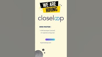 Hiring PHP Developer - CloseLoop Software House - PHP Laravel Dev #techjobs #php #php8 #tech #coding