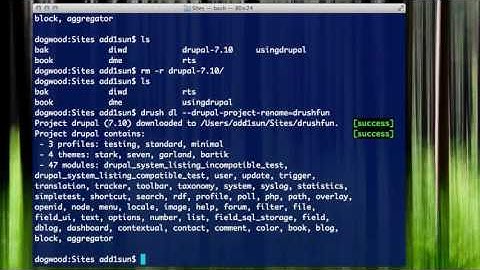 05 Using Drush to Install Drupal
