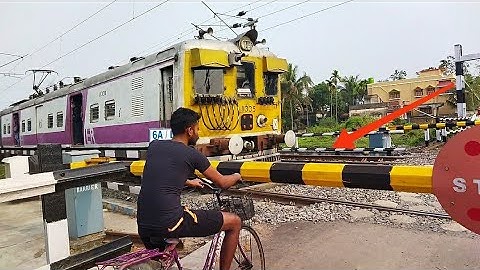 People watching High Speed EMU Train Furious Moving Out at Railgate
