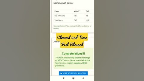 AFCAT 2 RESULT OUT| My Score Card | #afcat2 #afcatresult2021 #afcatresult#scorecard#shorts #victory