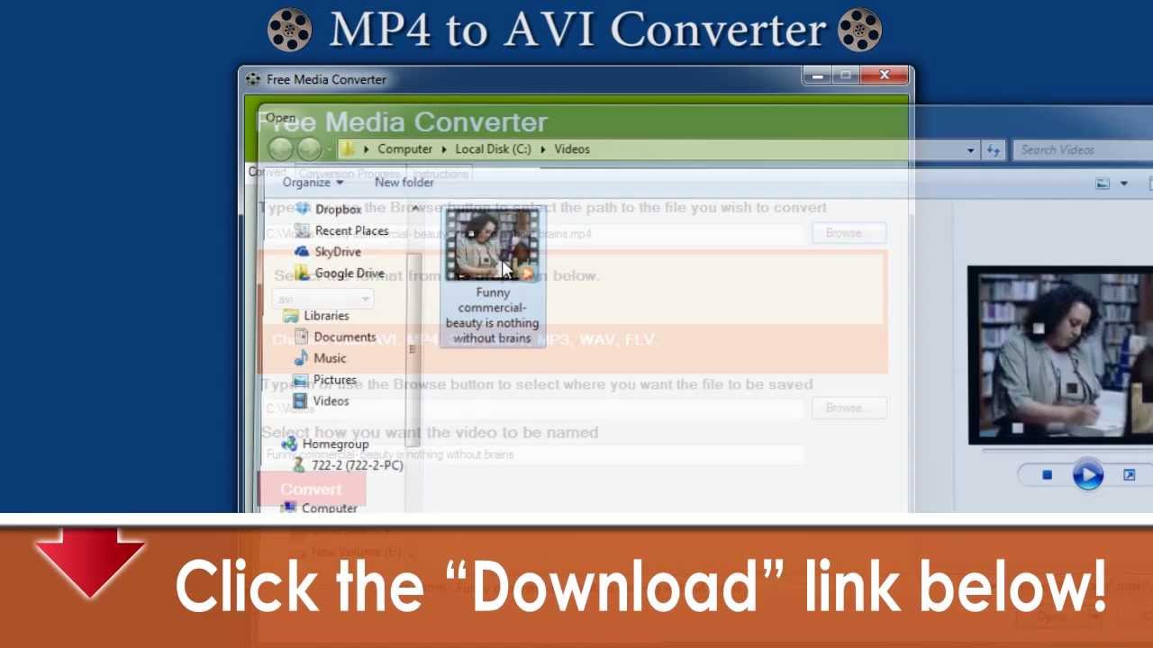 mp4 to avi download
