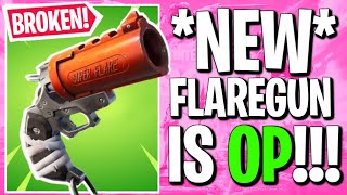 *NEW* FLARE GUN GAMEPLAY IN FORTNITE - MOST OP! GUN IN THE GAME