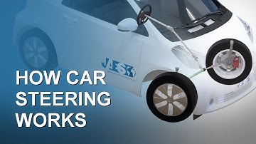 How the steering system works (Car Part 3) Rack and pinion - Power steering - Wheels and rolling