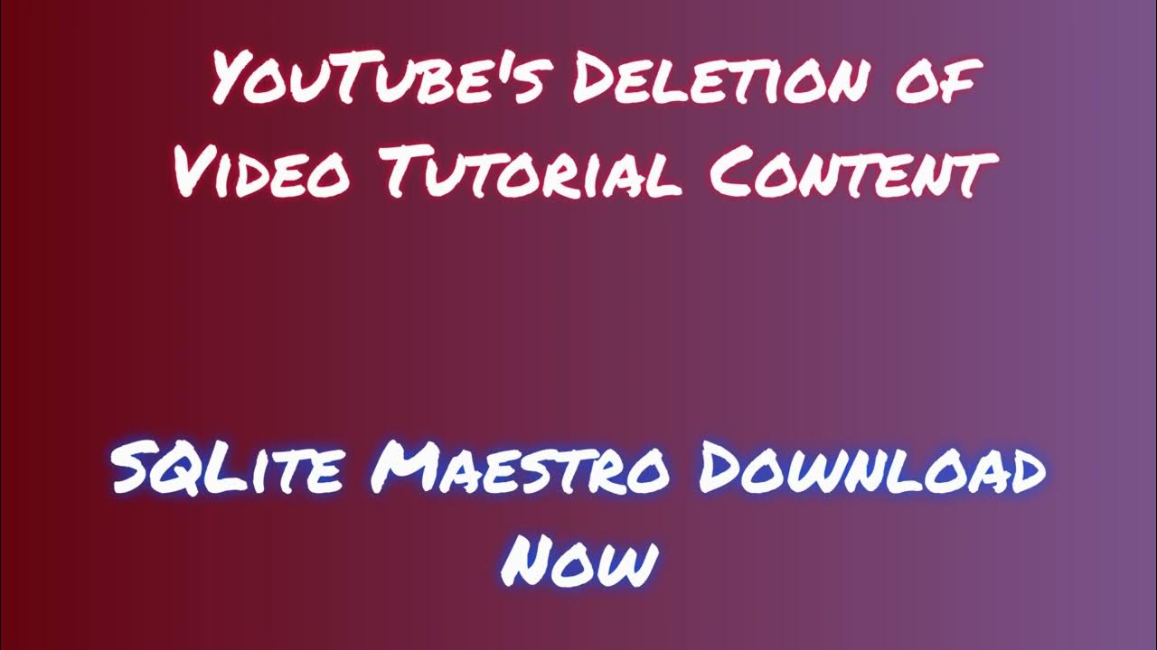 Installing sqlite maestro on windows 2024 quick setup youtube