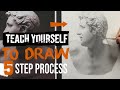 The 5 MOST IMPORTANT STEPS for REALISTIC DRAWING - Cast DRAWING Laocoon&#39;s First Son
