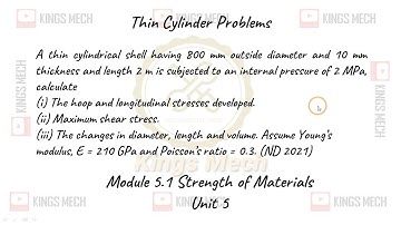 Module 5.1 Thin cylinder problem AU ND 21