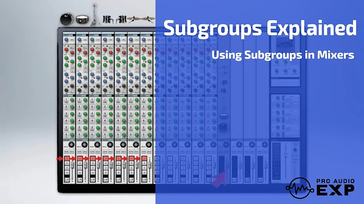 A Visual Explanation of how Subgroups work in Audio Mixers