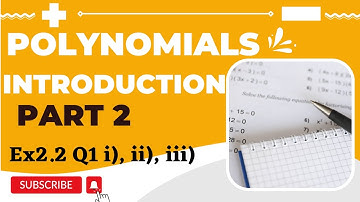 Chapter 2 Polynomials Class 10 Maths | Part 2 | Ex 2.2 Q1 (i), (ii), (iii) | CBSE NCERT |Rohit Sir