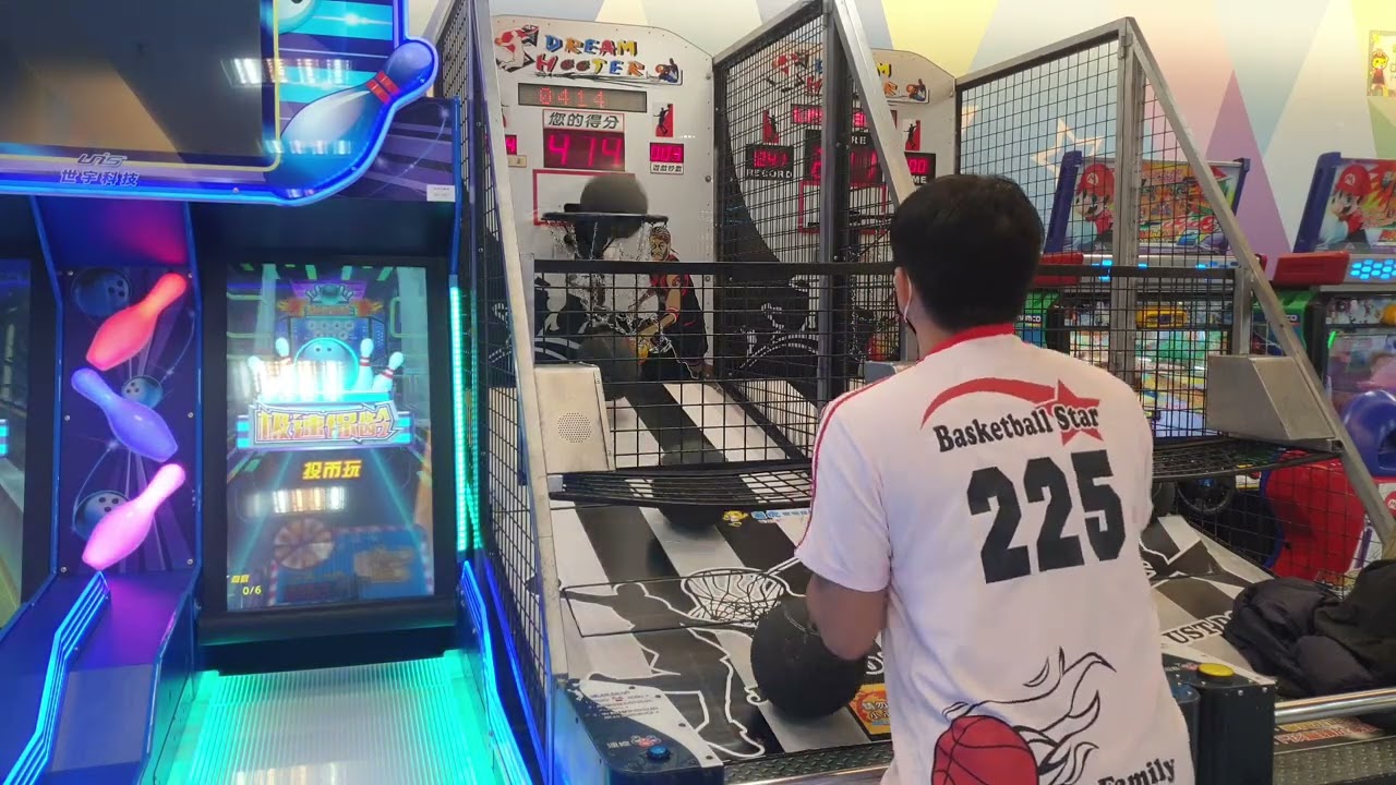 夢幻飛絡力投籃機4局180秒722分