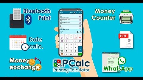 PCalc - The best Android calculator for sellers, print your receipts or send them via WhatsApp