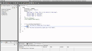 PHP5, HTML & CSS Web Project | If, Else Constructs | Part-12