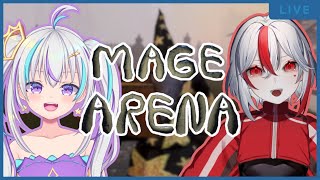 Channeling my inner chuuni in MAGE ARENA! Playing with my love, @Aimee_exe 😘