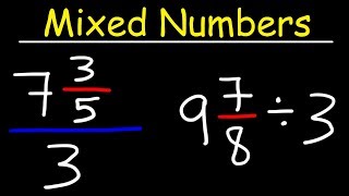 Dividing Mixed Numbers By Whole Numbers