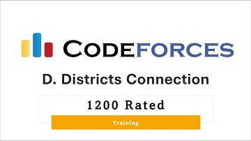 D  Districts Connection | Codeforces Round 677 (Div. 3) | شرح بالعربى