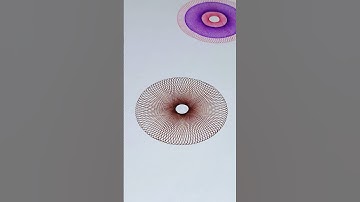 How many rotations did the pen make in total? 🤔 Amazing  #Spirograph #satisfying #shorts