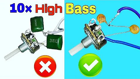 How to increase Bass on Subwoofer using Capacitor at home !!!