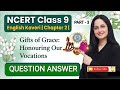Class 9 English Kaveri Chapter 2 Poem | Question Answer | Gifts of Grace Honouring Our Vocations