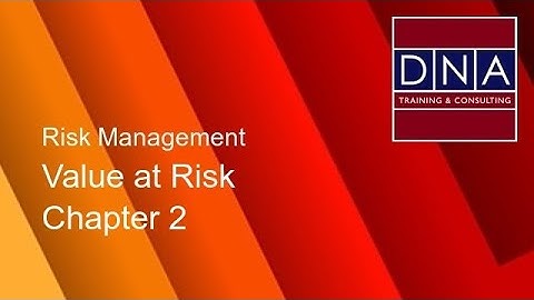 Value at Risk - Chapter 2 - Demo