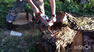 Cutting wood with a vintage 1960