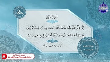 الختمة المرتلة الكاملة 🟢 سورة الزمر 🟢 القارئ محمد جواد 🟢 قناة المجد للقرآن الكريم 🟢 HD