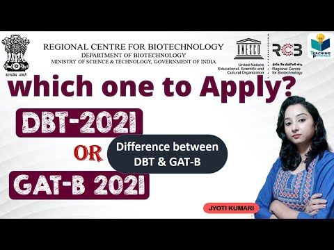 DBT JRF &  GAT-B Difference  (2021 UPDATE)