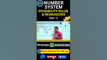 Number System | ‎@AnilNairClasses  | #mathstricks #math #cat2024 #competitiveexams #factors