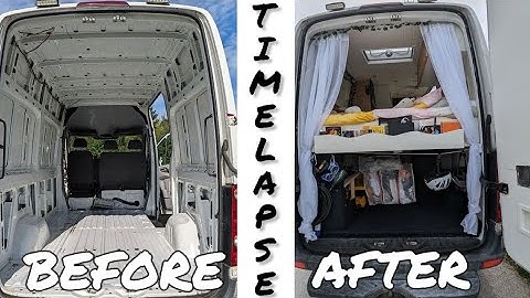 Van Build TIMELAPSE | DIY Campervan Conversion | Volkswagen Crafter