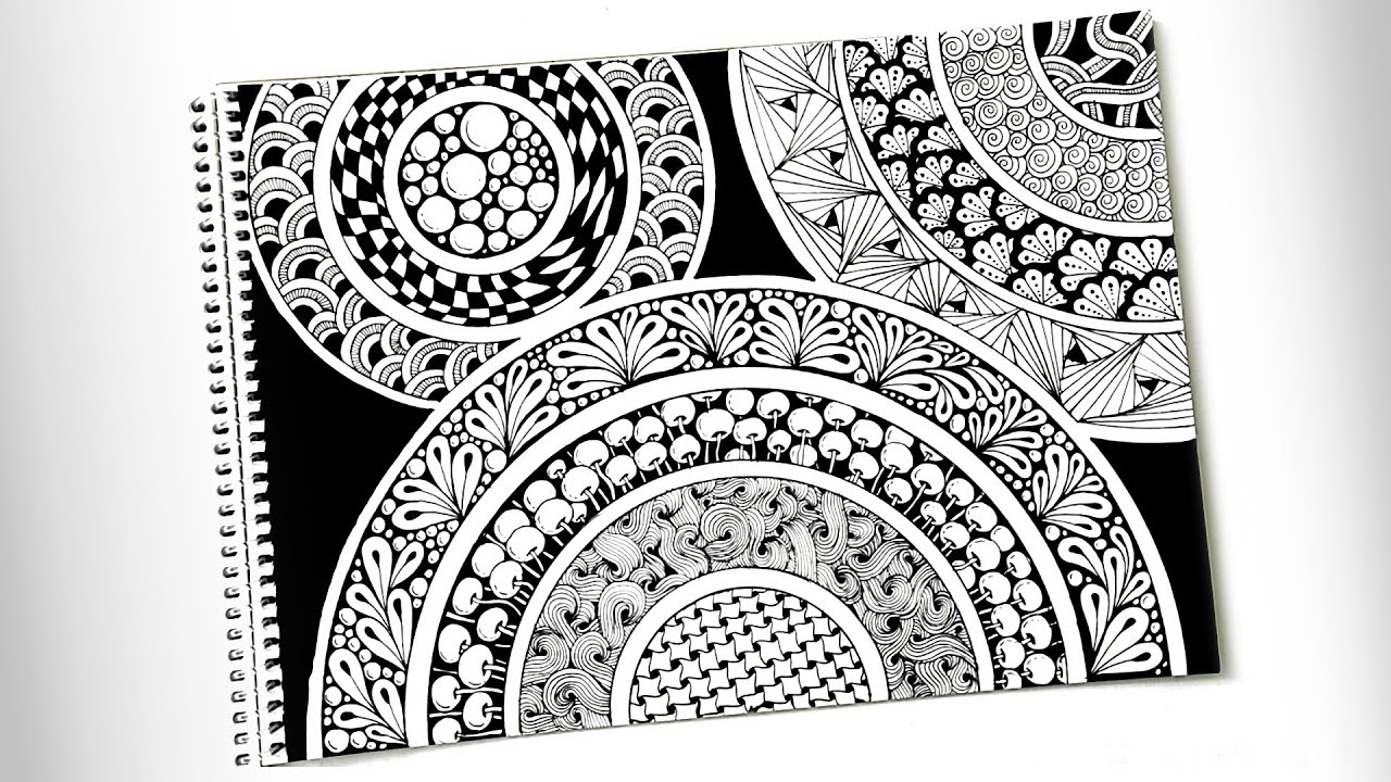 Zentangle art for beginners step by step Zendala art Easy mandala art