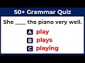 Grammar quiz 50 english grammar questions english grammar test challenge 1