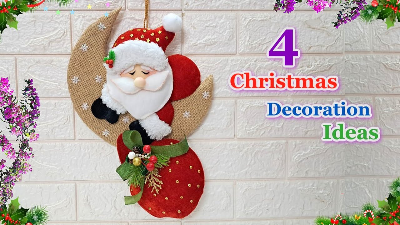 4 New Step By Step Budget Friendly Christmas Decoration idea   | DIY Christmas craft idea🎄