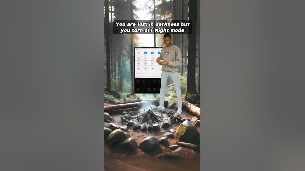 when-you-turn-off-night-mode-shorts-funny-youtube