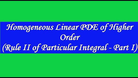 PARTIAL DIFFERENTIAL EQUATIONS   LECTURE 26