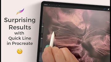 Using Quick Line in Procreate with Scatter and Pattern Brushes with Surprising Results