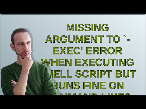 Unix: missing argument to -exec' error when executing Shell script but runs fine on command lines