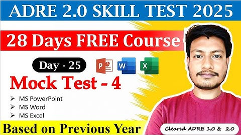 ADRE Skill Test 2025 || Mock Test - 4 || HS Level || Maths Plus Assam