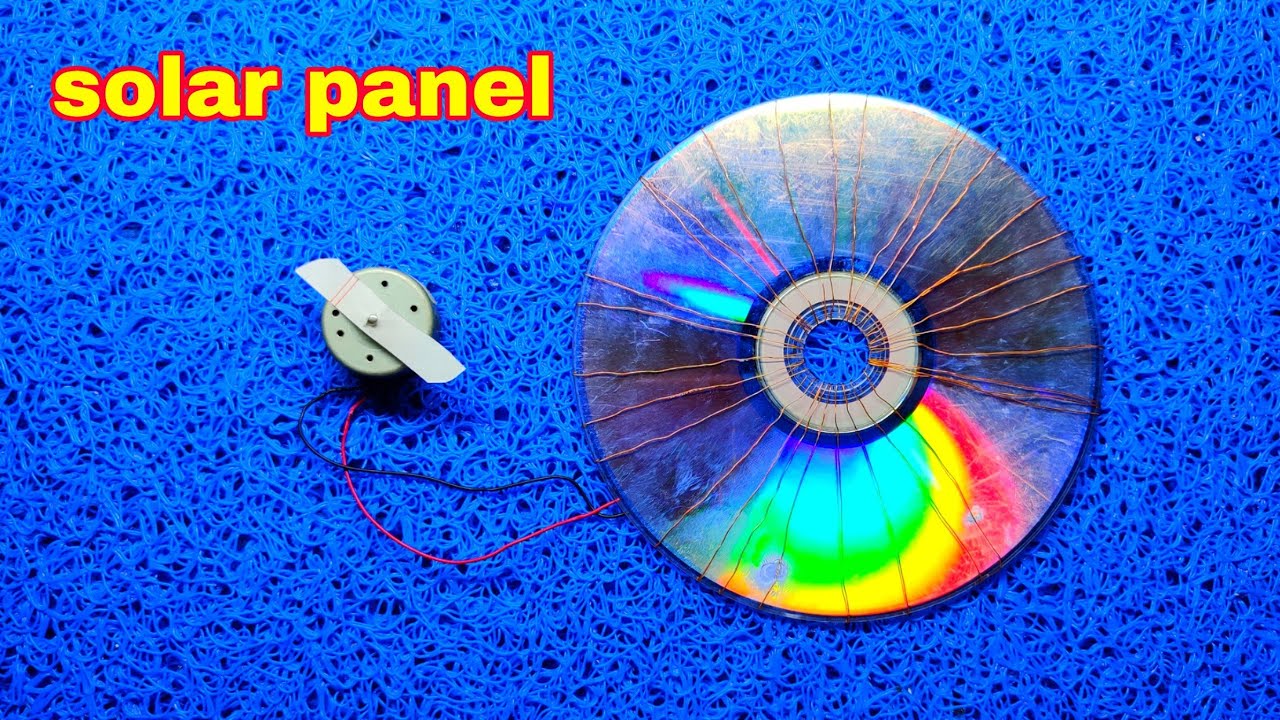 How to make Dual said solar panel Using CD - YouTube