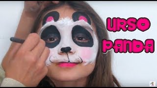 Urso Panda -Pintura Facial Infantil-Tutorial de maquiagem artística