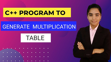 program to generate multiplicatian table | c++