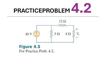 Practice Problem 4.2 Fundamental of Electric Circuits (Sadiku) 5th Edition - Assume that Vo = 1 V