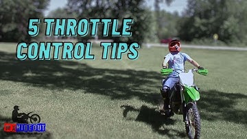 Dirt Bike THROTTLE CONTROL Tips For Trail Riding In The Woods