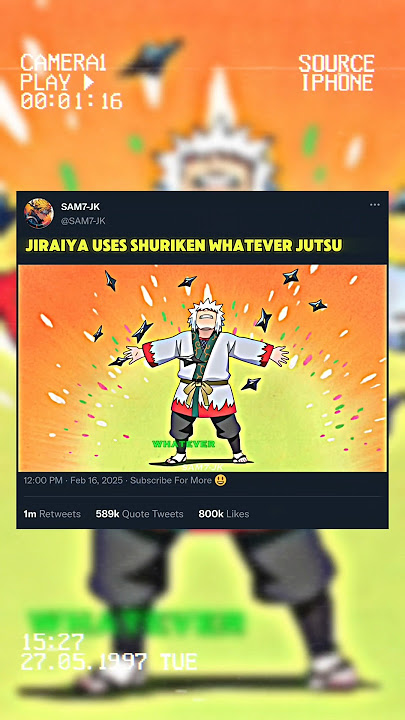 JIRAIYA USES SHURIKEN WHATEVER JUTSU 😆