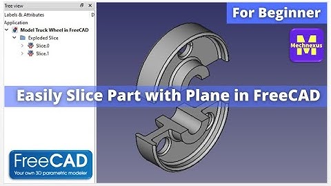 Easily Slice Part with Plane in FreeCAD | FreeCAD Tutorial | FreeCAD Part Design | Mechnexus |