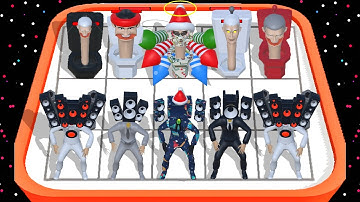 Merge Monster: Horror Battle Master Toilet New Update Strategy Defence Fight Gameplay