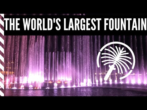 THE WORLD'S LARGEST FOUNTAIN!!! | THE POINTE AT PALM JUMEIRAH DUBAI