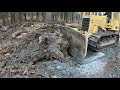 Clearing land with a dozer