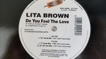 Lita Brown - Do You Feel The Love